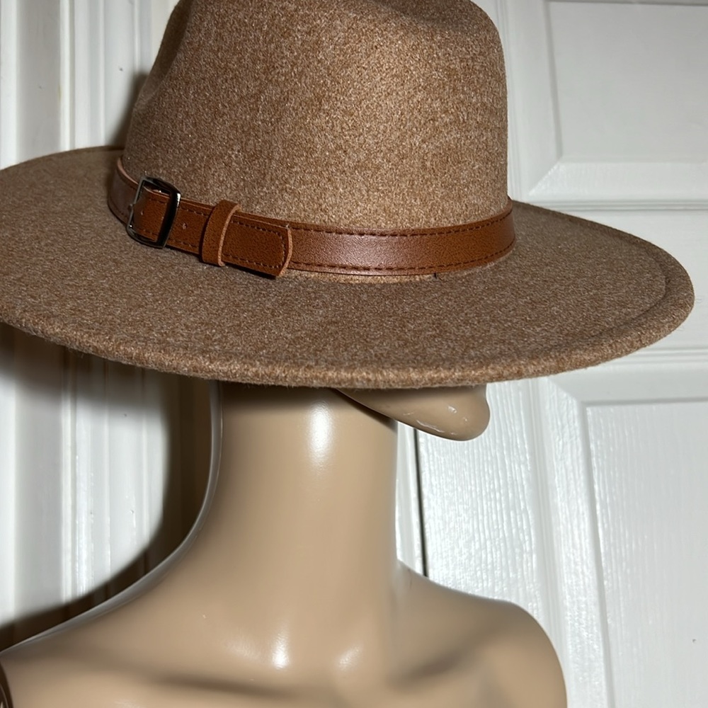 woman Flat Brim fedora Hat size larger